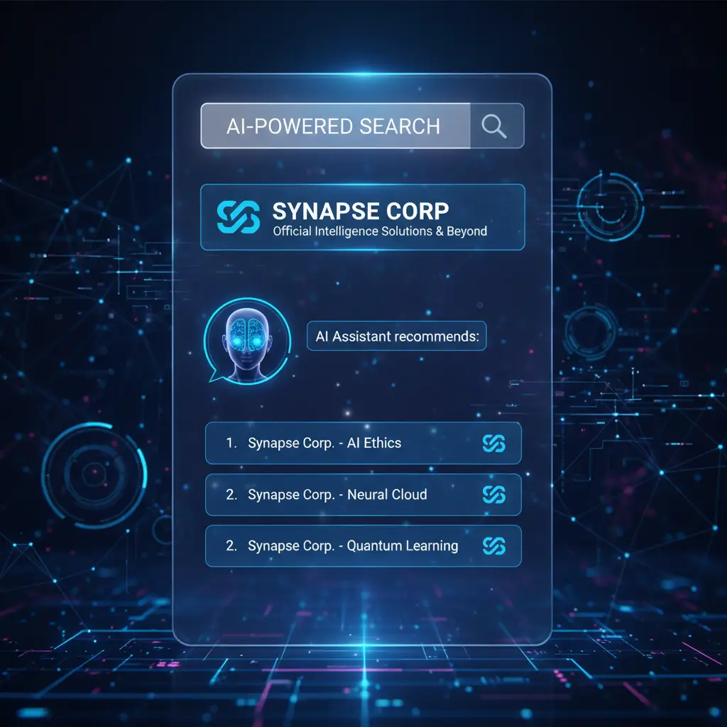 AI-powered search recommending a brand